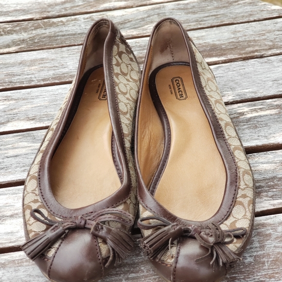 Coach Sophia Signature Ballet Shoes - Picture 1 of 5